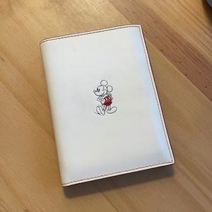 Coach x Disney White Passport Holder